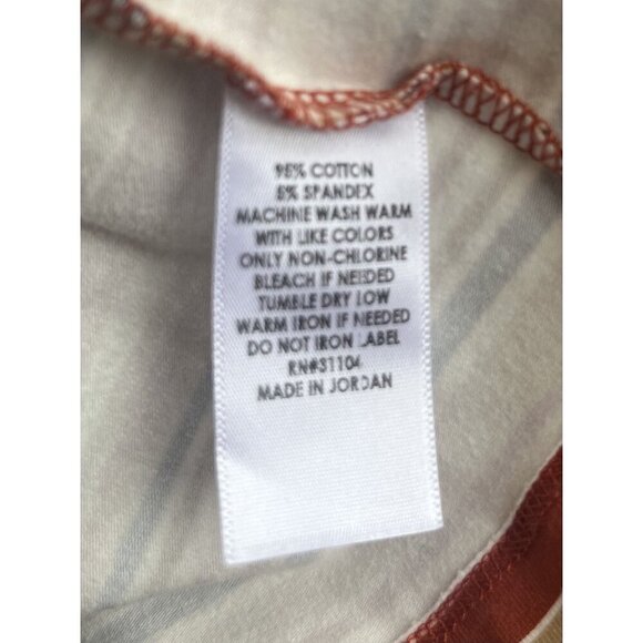 Kim Rogers Womens Striped Long Sleeve Top S Cotton/Spandex New - Picture 5 of 5